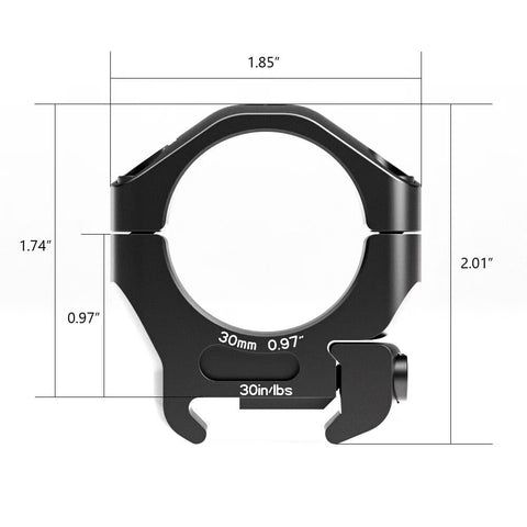 Arken Optics Halo Scope Rings 30mm For Picatanny (22mm) Rail - 0.97" Low