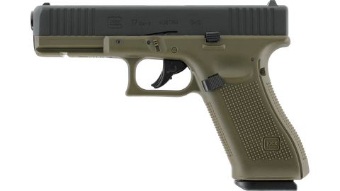 Glock 17 Gen 5 Co2 Powered Air Pistol 4.5mm/0.177 - Battlefield Green