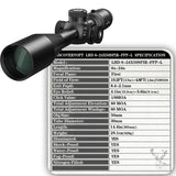 Discovery Optics LHD-NV 6-24x50 SFIR FFP-L Scope - MRAD Reticle