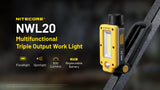 Nitecore NWL20 Rechargeable Multifunctional Triple Output Worklight - 600 Lumens