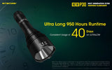 Nitecore New P30 Next Gen Rechargeable Hunting Flashlight - 1000 Lumens