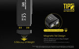 Nitecore TIP2 Rechargeable Dual Core Magnetic Keychain EDC Flashlight - 720 Lumens