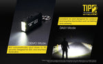 Nitecore TIP2 Rechargeable Dual Core Magnetic Keychain EDC Flashlight - 720 Lumens