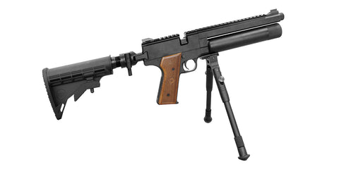 Nova Vista Cobra SQ-03 Tactical PCP Air Pistol 5.5mm/0.22 - Wooden (With AR Stock & Bipod)