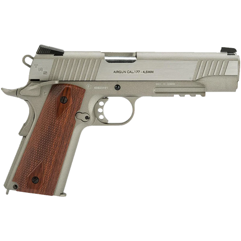 Swiss Arms SA 1911 TRS (Tactical Rail System) Co2 Powered BB Air Pistol 4.5mm/0.177 - Blowback