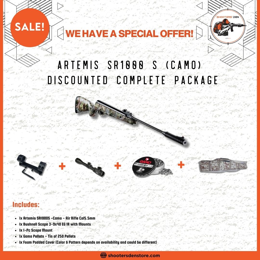 Artemis SR1000 Camo Airgun Package In Pakistan - Shooter's Den