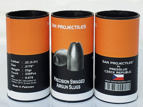 San Projectiles Slugs .217 Cal, 23gr, 230ct