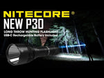 Nitecore New P30 Next Gen Rechargeable Hunting Flashlight - 1000 Lumens