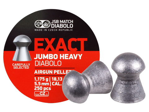 JSB Diabolo Exact Jumbo Heavy .22 Cal, 18.13gr - 250ct