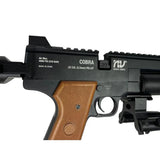 Nova Vista Cobra SQ-03 Tactical PCP Air Pistol 5.5mm/0.22 - Wooden (With AR Stock & Bipod)